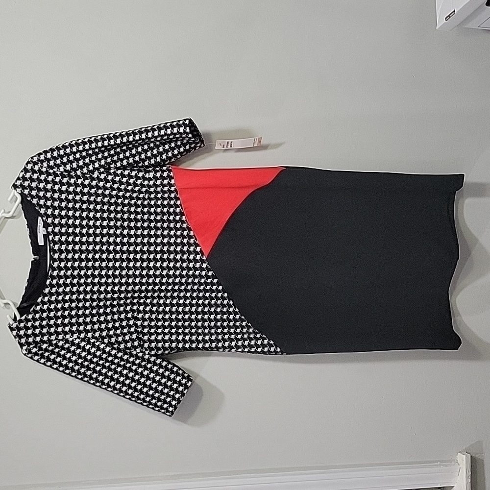 NWT Studio One New York color block shift dress size 12
